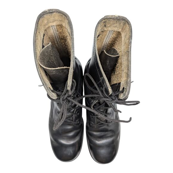 Genesco Mens 9N Black Leather Combat Vintage 1968 Military Work Boots Goth Punk main image 14